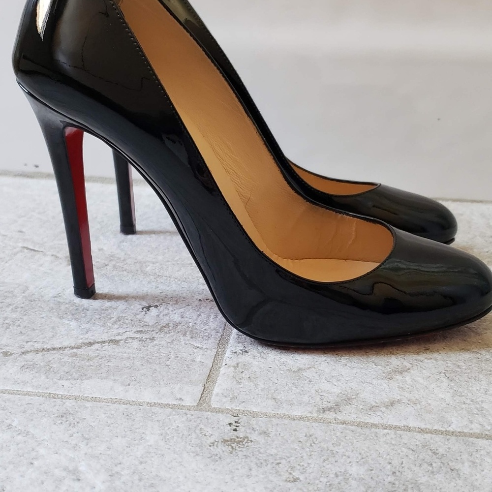 Christian Louboutin Simple Patent Red Sole Pumps